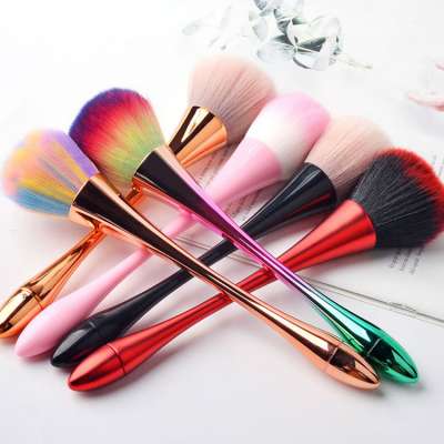 OMG Vegan Makeup Loose Powder Blush Kabuki Face Brush Custom Logo Makeup Brushes 2020