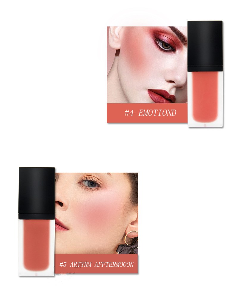 OMG Customize 5 color Liquid blush tint long lasting stick new design liquid blush with brush